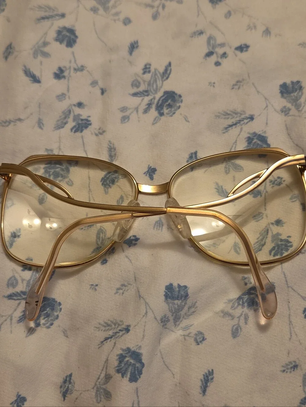 Vintage  LUXOTTICA ED  18kt Gold  bi-Focals Glasses AVANT GARDE  Dame  Pink Pear